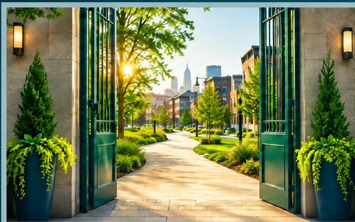 An open pathway representing partnership and opportunity